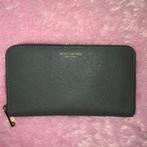 Authentic Henri Bendel Large Grey Wallet